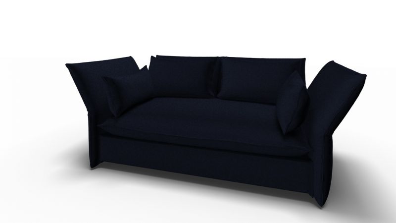 Mariposa 2-Sitzer Sofa Dunkelblau Vitra